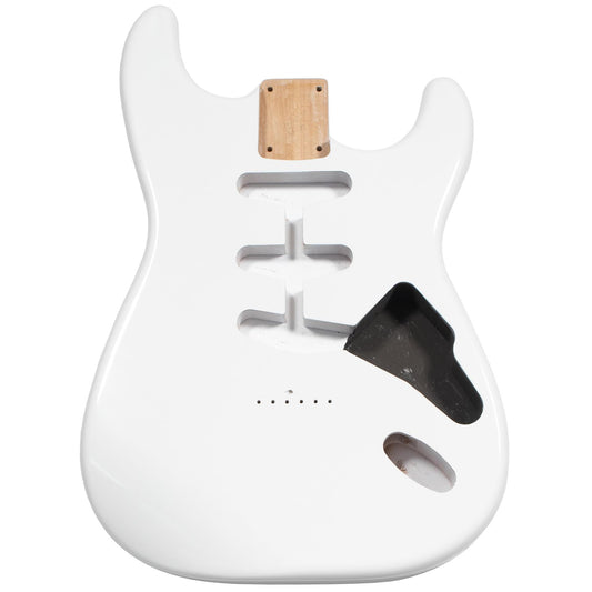 Stratocaster Compatible Body Hardtail - Arctic White
