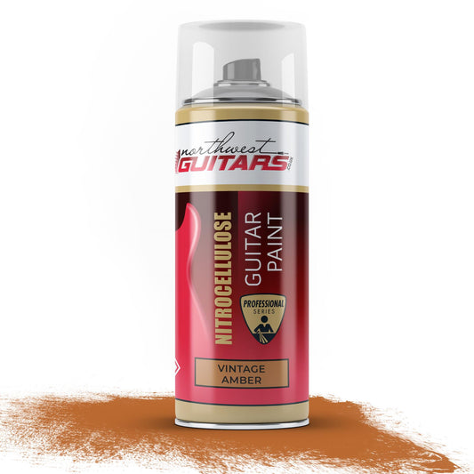 Vintage Amber Nitrocellulose Guitar Paint / Lacquer Aerosol - 400ml