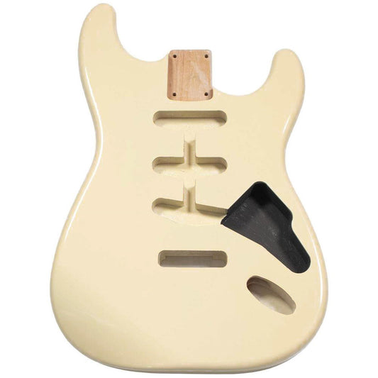 Stratocaster Compatible Guitar Body SSS - Vintage White