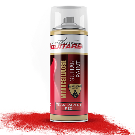 Transparent Red Nitrocellulose Guitar Paint / Lacquer 400ml