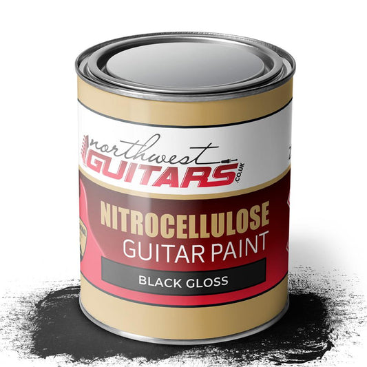 Black Gloss Nitrocellulose Guitar Paint / Lacquer 250ml