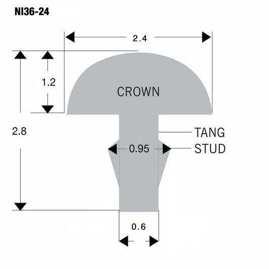 Northwest guitars 36% Nickel Siver Fret Pack 24 x 2.4mm x 1.2mm