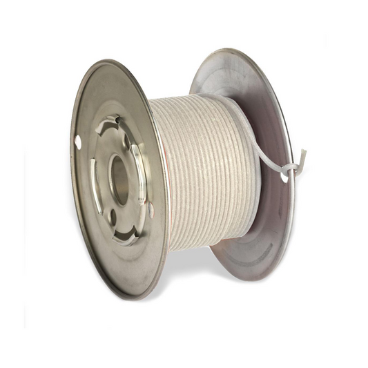 Vintage Cloth Push Back Wire #22 AWG - White