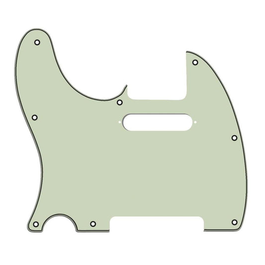 Left Handed 8-Hole Telecaster Compatible Scratchplate - Mint Green