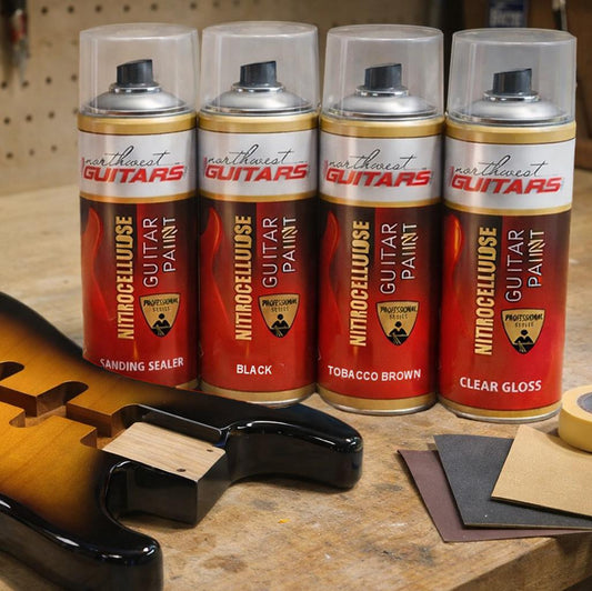 Complete Nitrocellulose Guitar Finishing Kit - 2 Colour Sunburst