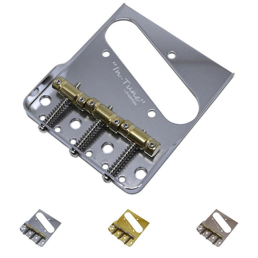Gotoh BS-TC1S Vintage Telecaster Bridge Compensated Brass Saddles Cut Sidewalls