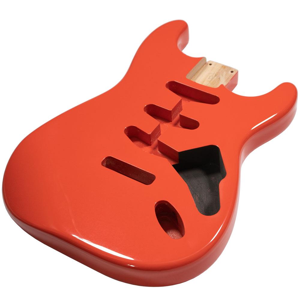Stratocaster Compatible Guitar Body SSS - Fiesta Red