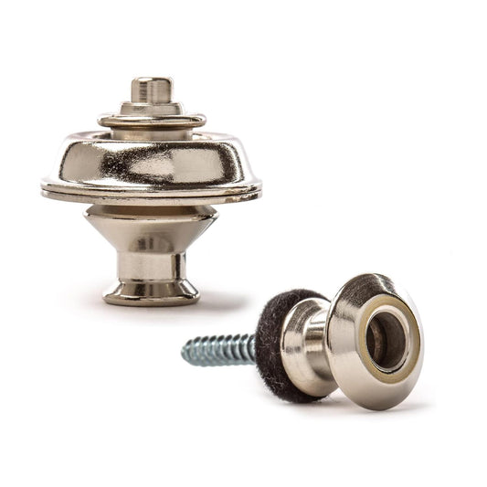 Dunlop Guitar Mount Straplocks (Traditional Fitting) Nickel