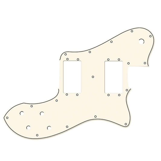 Telecaster Deluxe Compatible Scratchplate - Vintage White
