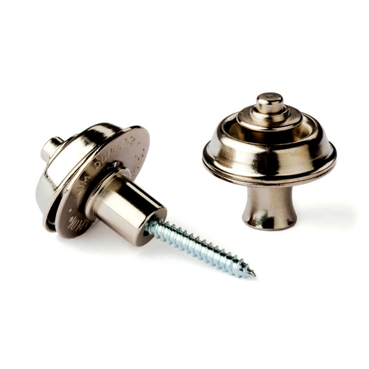 Dunlop Guitar Mount Straplocks (Flush Fitting) Nickel