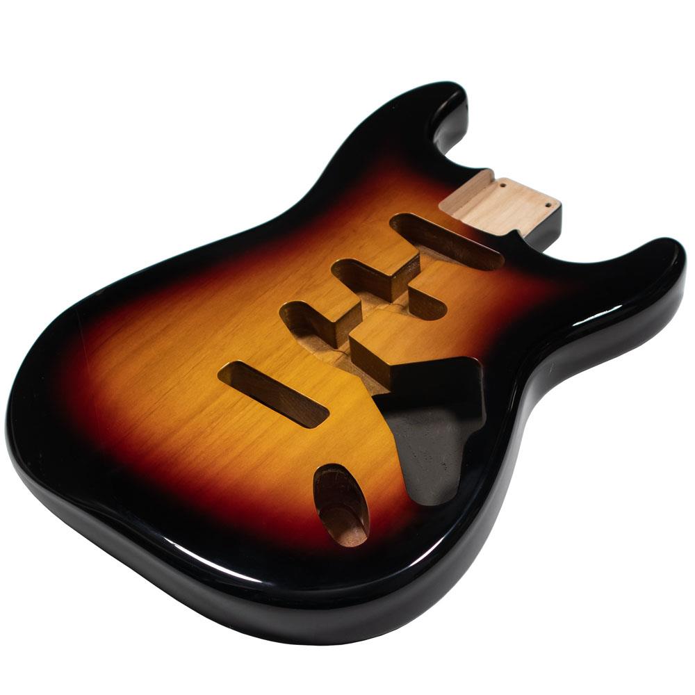 Stratocaster Compatible Guitar Body SSS - 3 Color Sunburst