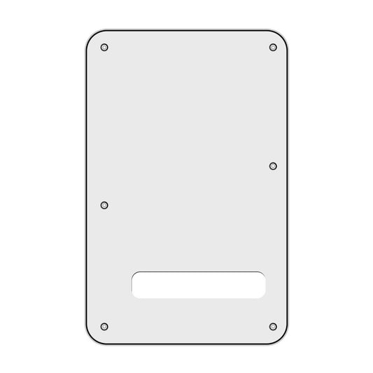 Stratocaster Compatible Tremolo Cover/Back Plate - White 3-ply
