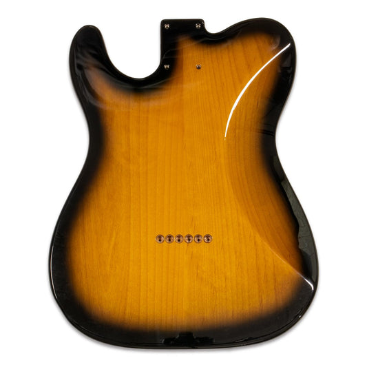 2 Tone Sunburst Telecaster Deluxe Compatible Guitar Body