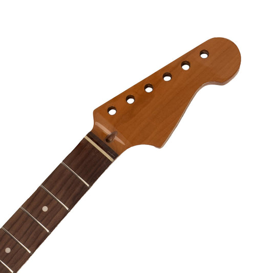 Stratocaster Compatible Guitar Neck - Roasted Maple/Rosewood, Natural Gloss