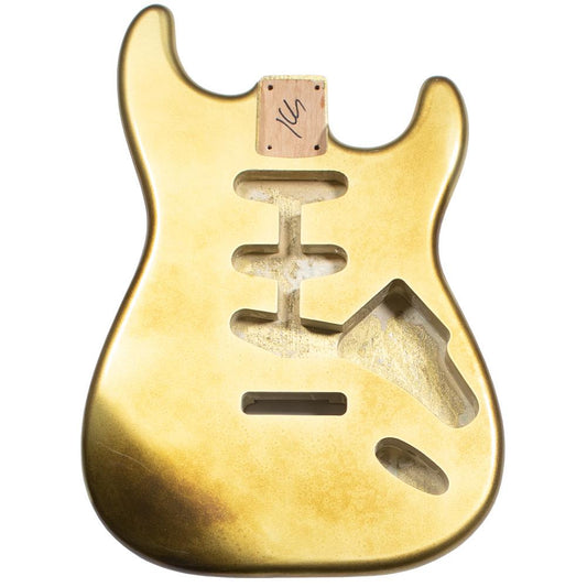 B Stock Shoreline Gold Stratocaster Body