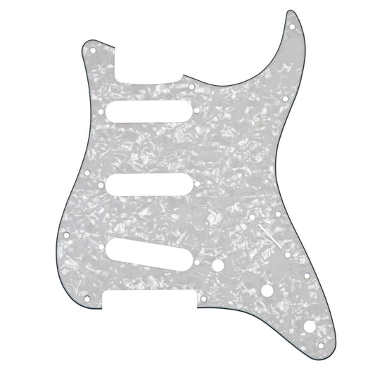 Fender Stratocaster 11-Hole Pickguard White Pearl  4-ply