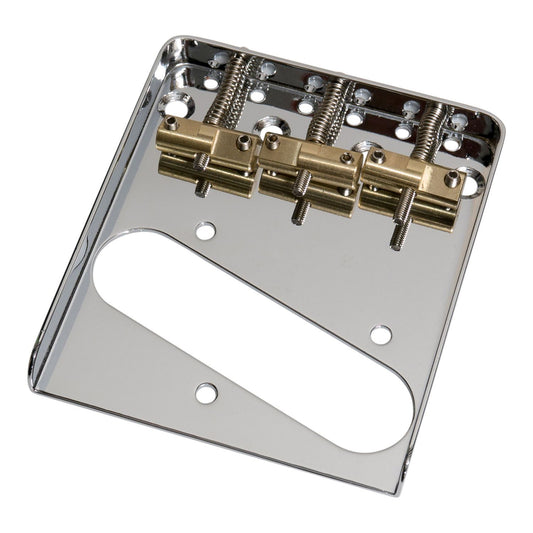 Telecaster Compatible Ash-Tray Bridge Brass Saddles