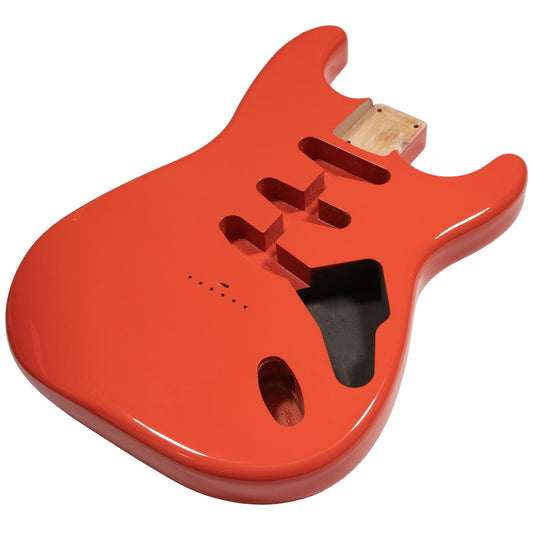 Stratocaster Compatible Body Hardtail - Fiesta Red