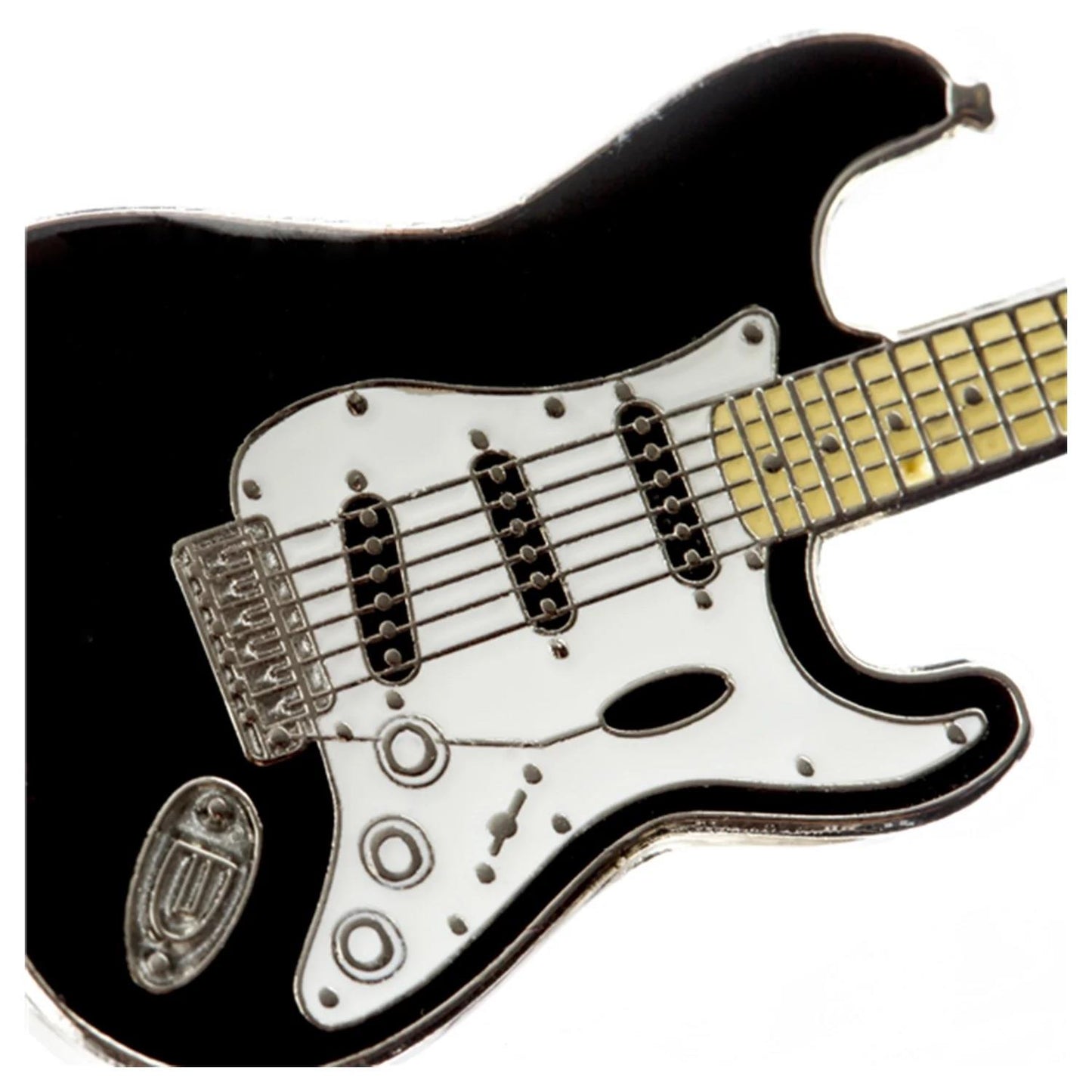 Fender Stratocaster Keychain, Black - Official Merchandise