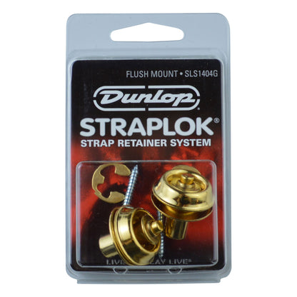 Dunlop Guitar Mount Straplocks (Flush Fitting) Gold