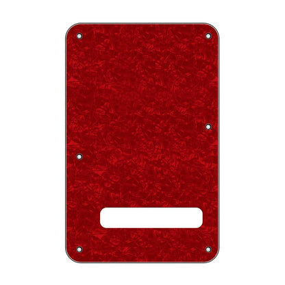 Stratocaster Compatible Tremolo Cover/Back Plate - Red Pearl 3-ply