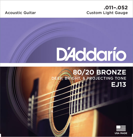 Daddario Custom Light 11-52 Strings - Acoustic