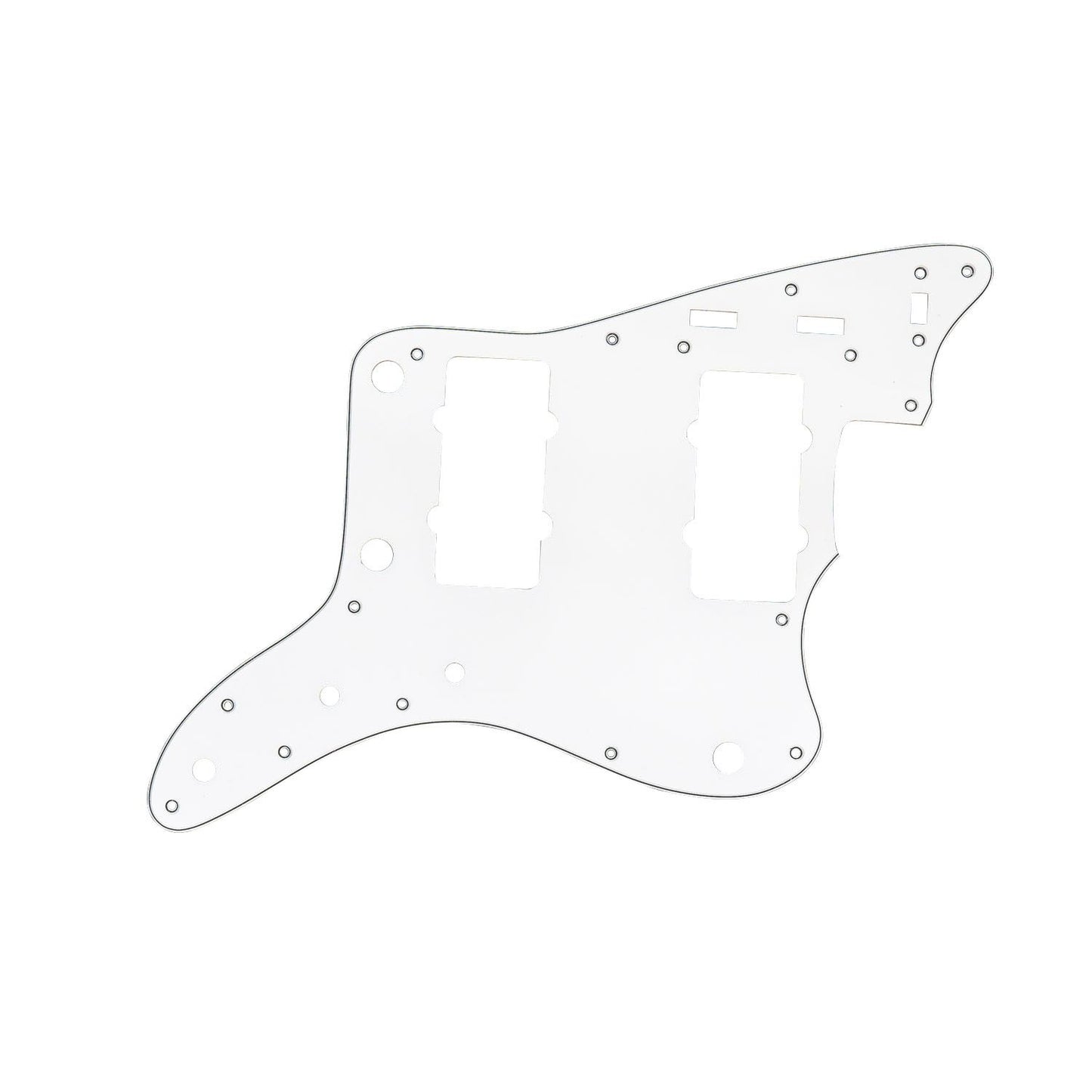 Jazzmaster Compatible Pickguard 3-ply White