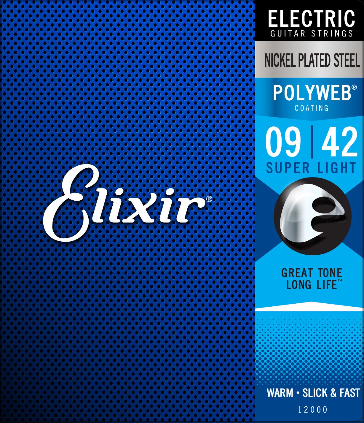 Elixir 12000 Polyweb Electric Strings - Super Light 09 - 42