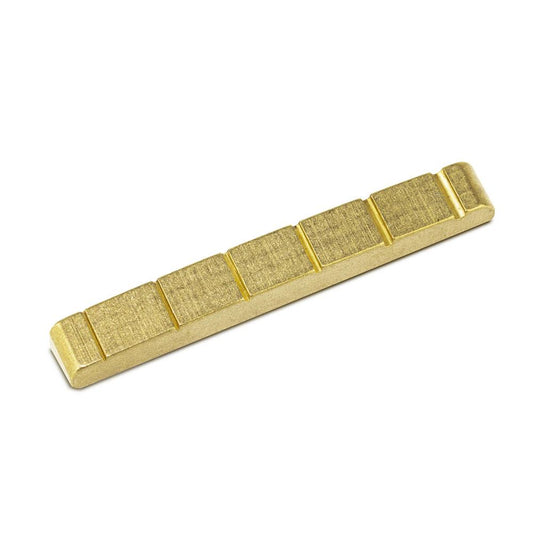 Hosco Japan Solid Brass Guitar Nut Slotted - 43.5mm x 5mm x 5mm