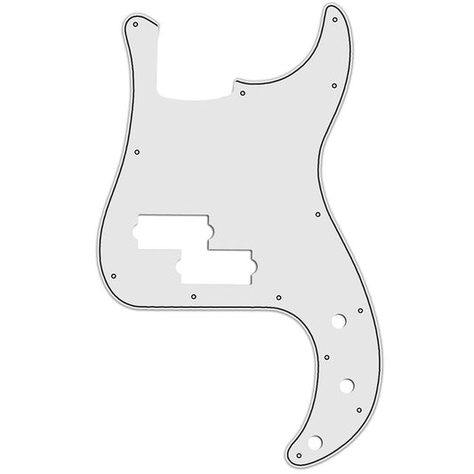 Precision Bass Compatible Scratchplate - White 3-ply