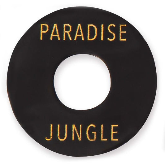 Joe Doe Poker Chip Toggle Switch Surround - Aged Black - Paradise/Jungle