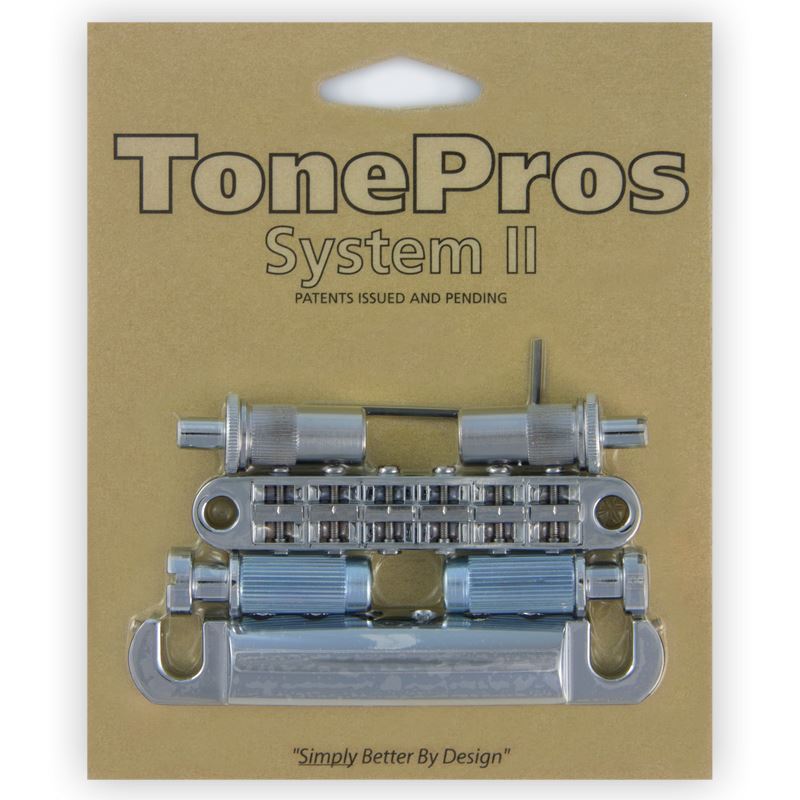 Tonepros LPM02 Metric Tune-O-Matic/Tailpiece set - Chrome