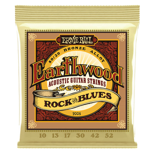 Ernie Ball Earthwood 80/20 Bronze Acoustic Guitar Strings - Rock and Blues
