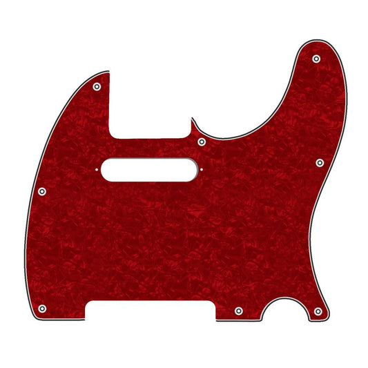 8-Hole Telecaster Compatible Scratchplate - Red Pearl