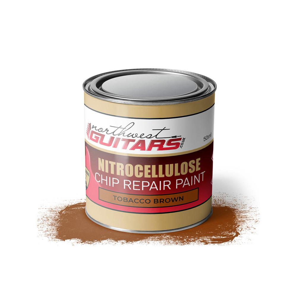 Tobacco Brown Nitrocellulose Chip Repair guitar paint - 50ml