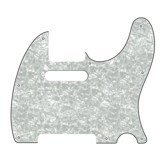 8-Hole Telecaster Compatible Scratchplate - White Pearl