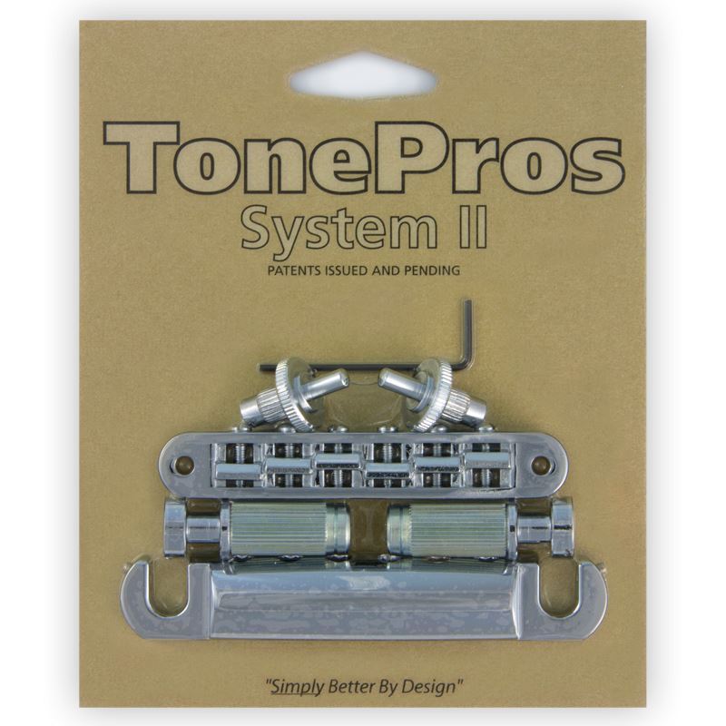 Tonepros LPS02 USA/Imperial Tune-O-Matic Bridge/Tailpiece Set - Chrome