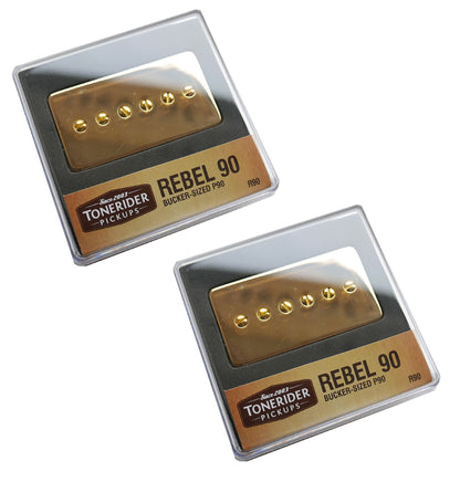 Tonerider Rebel 90 Humbucker sized P90 Guitar Pickup - Gold