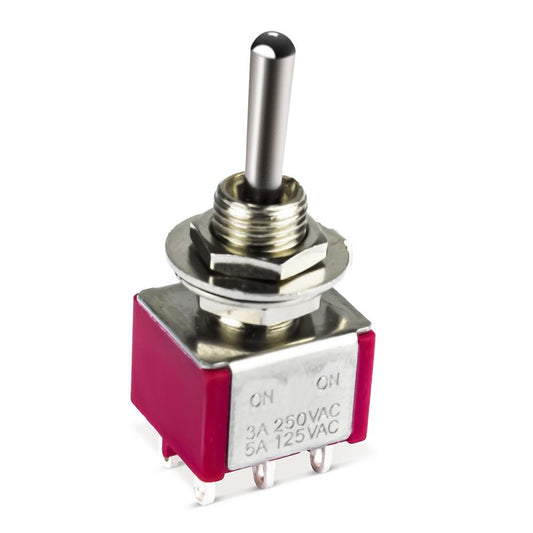 DPDT on-on Mini Toggle Guitar Switch for Coil Tapping/Phase Switching