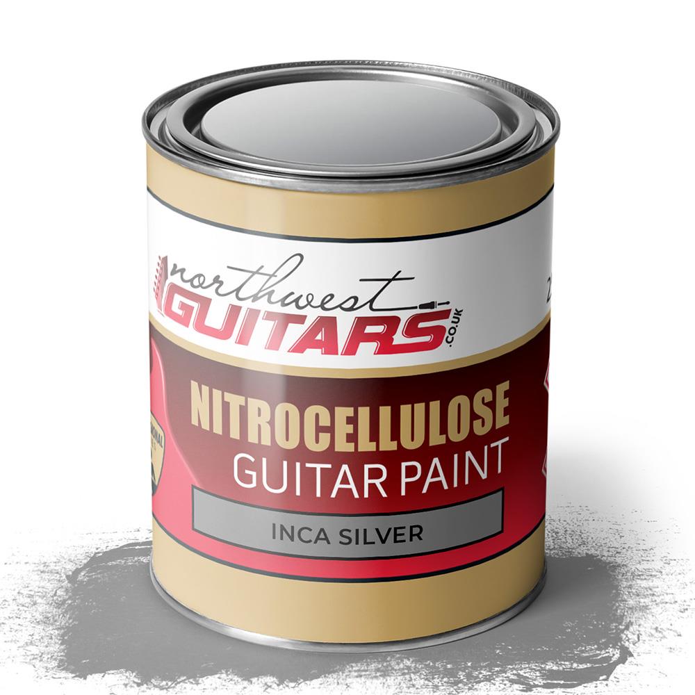 Inca Silver Nitrocellulose Guitar Paint / Lacquer 250ml