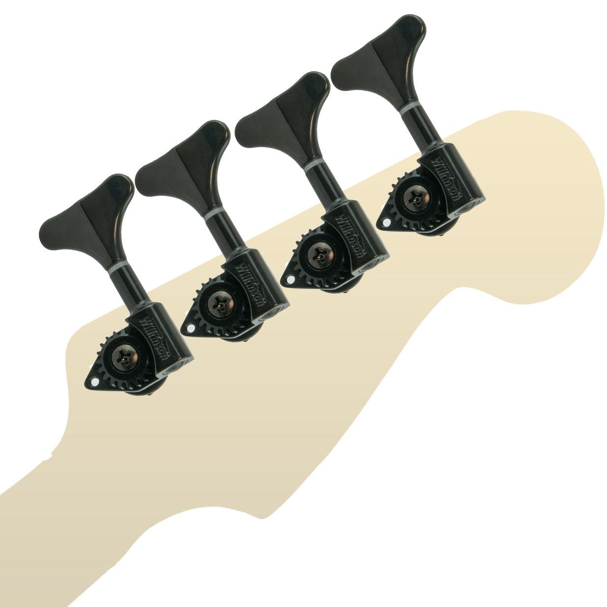 Wilkinson WJB750 Bass Tuners Machine Heads 4-in-line for Left Handed Bass