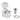 Fender Short Post Locking Stratocaster/Telecaster Tuning Machine Heads