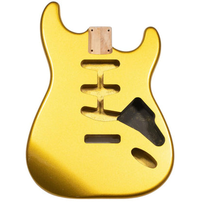 Stratocaster Compatible Guitar Body SSS - Shoreline Gold