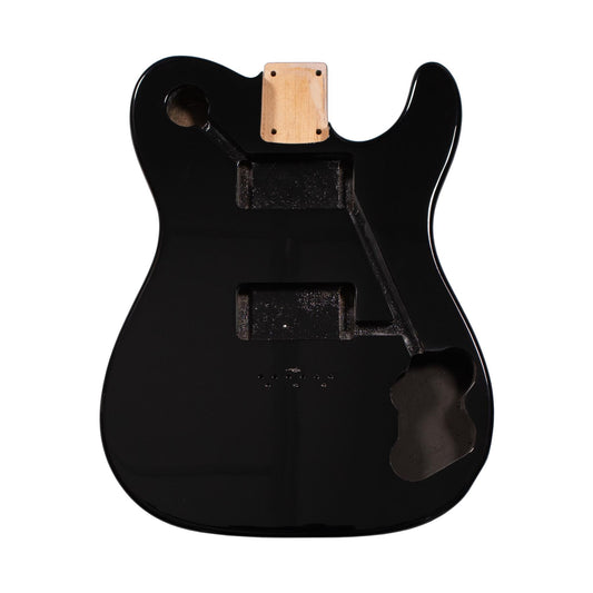 Black Telecaster Deluxe Compatible Guitar Body