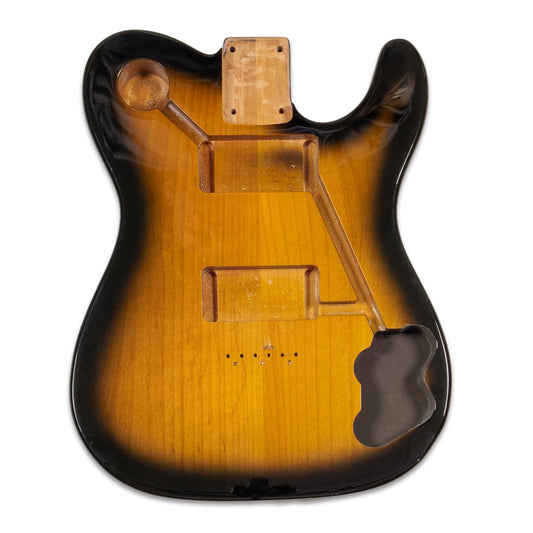 2 Tone Sunburst Telecaster Deluxe Compatible Guitar Body
