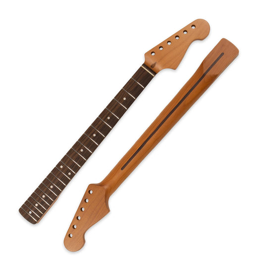 Stratocaster Compatible Guitar Neck -  Roasted Maple/Rosewood, Satin Finish