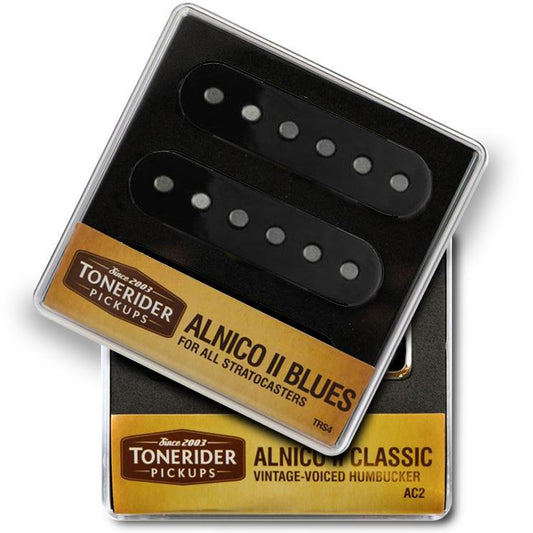Tonerider Alnico II Blues Stratocaster HSS Guitar Pickup Set - Black