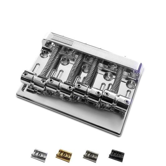 Gotoh 4 String Bass Guitar Bridge with Steel Plate and Brass Saddles