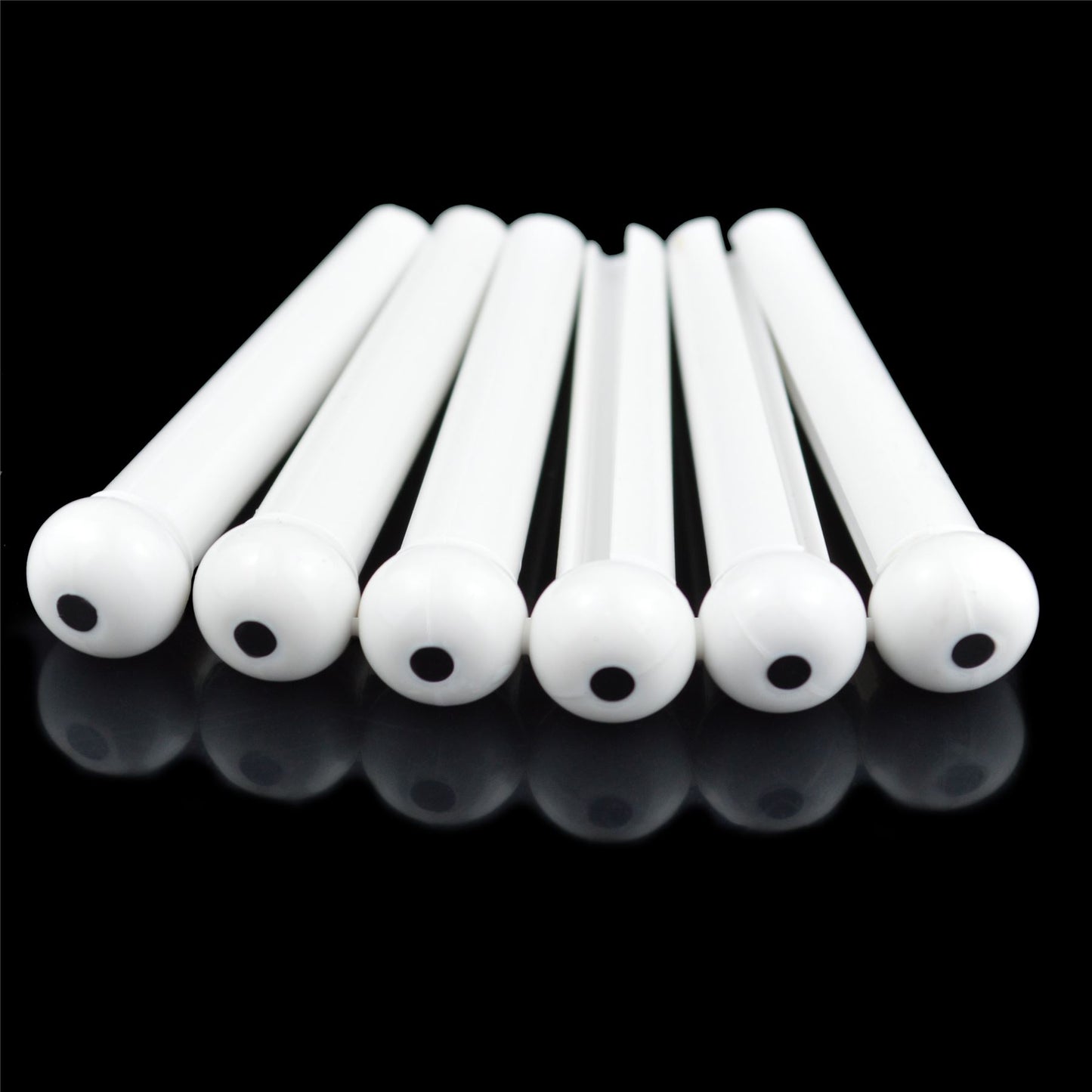 Acoustic Guitar Bridge Pins White With Dot Pack of 6