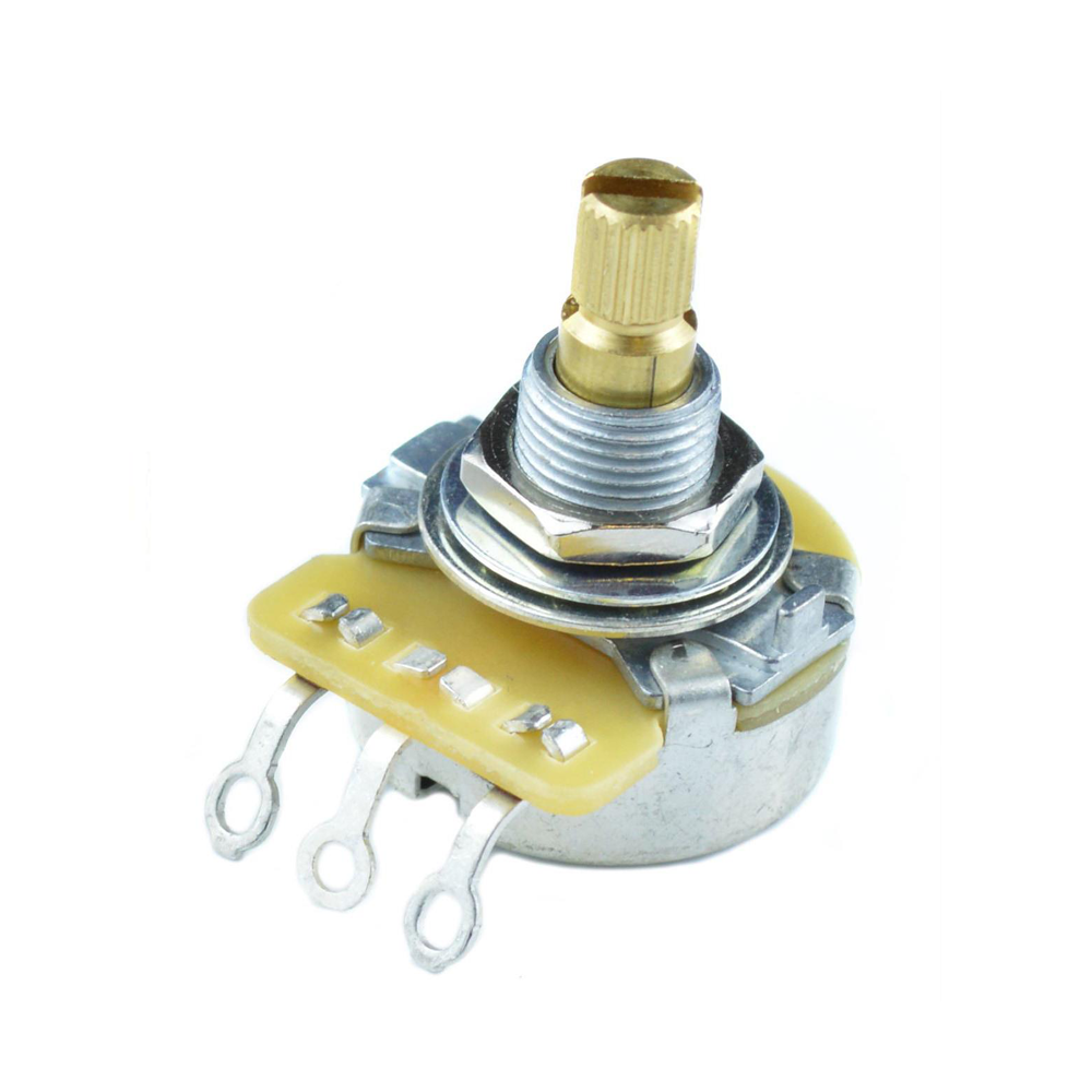 Fender Potentiometer, A1M, PC Mount, Solid Shaft Fender Potentiometer, A1M, PC Mount, Solid Shaft